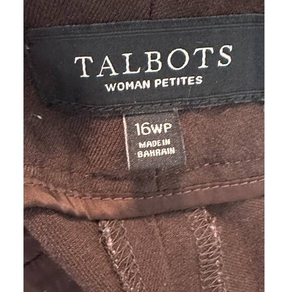 Talbots Heritage brown straight legs pants size 16 WP - Picture 3 of 7